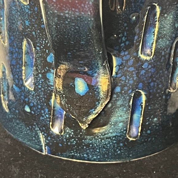 Bitossi Vintage Rare 1960s MCM Navy Blue Turret style Stoneware Mug - Picture 9 of 9